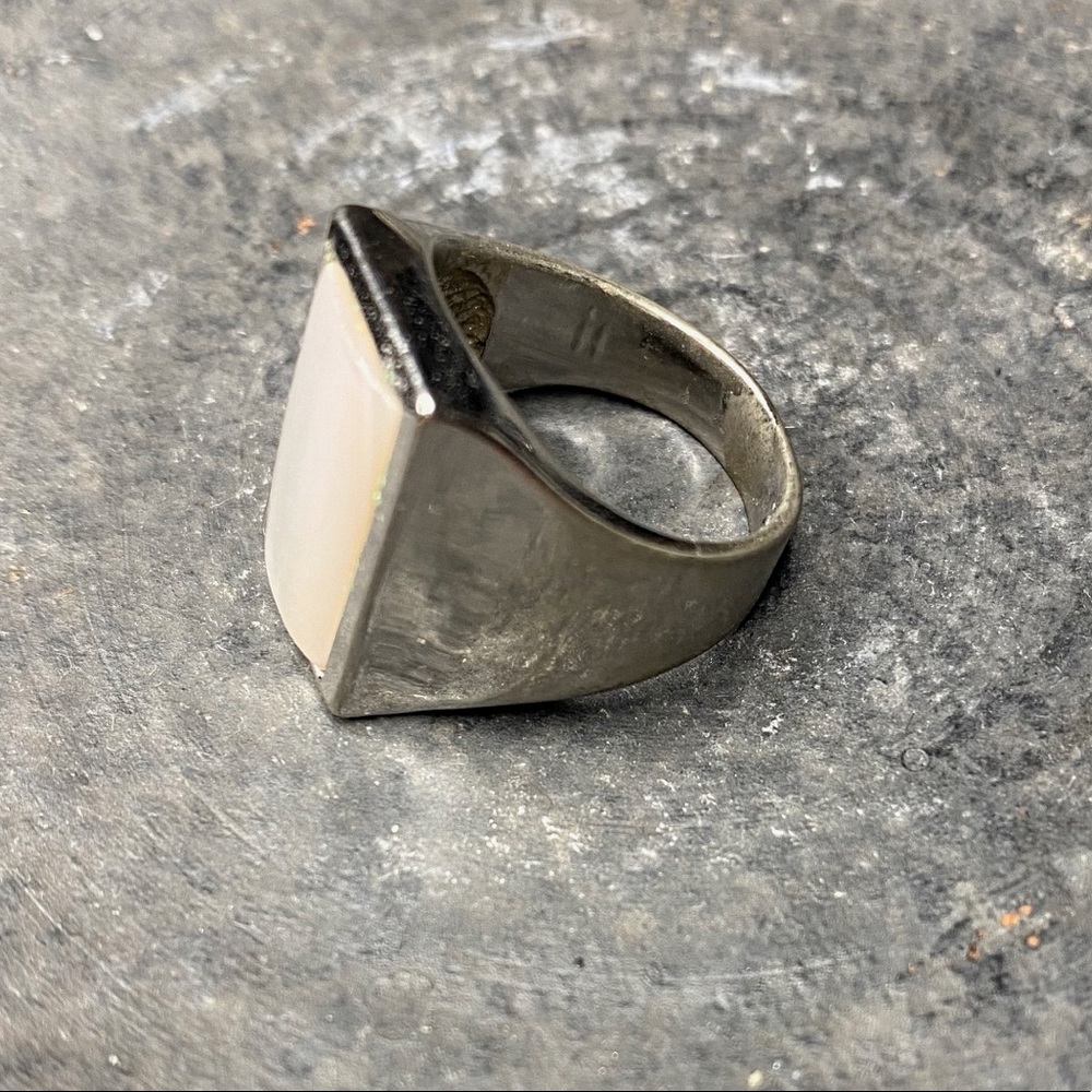 Silver Ring with Light Pink Stone